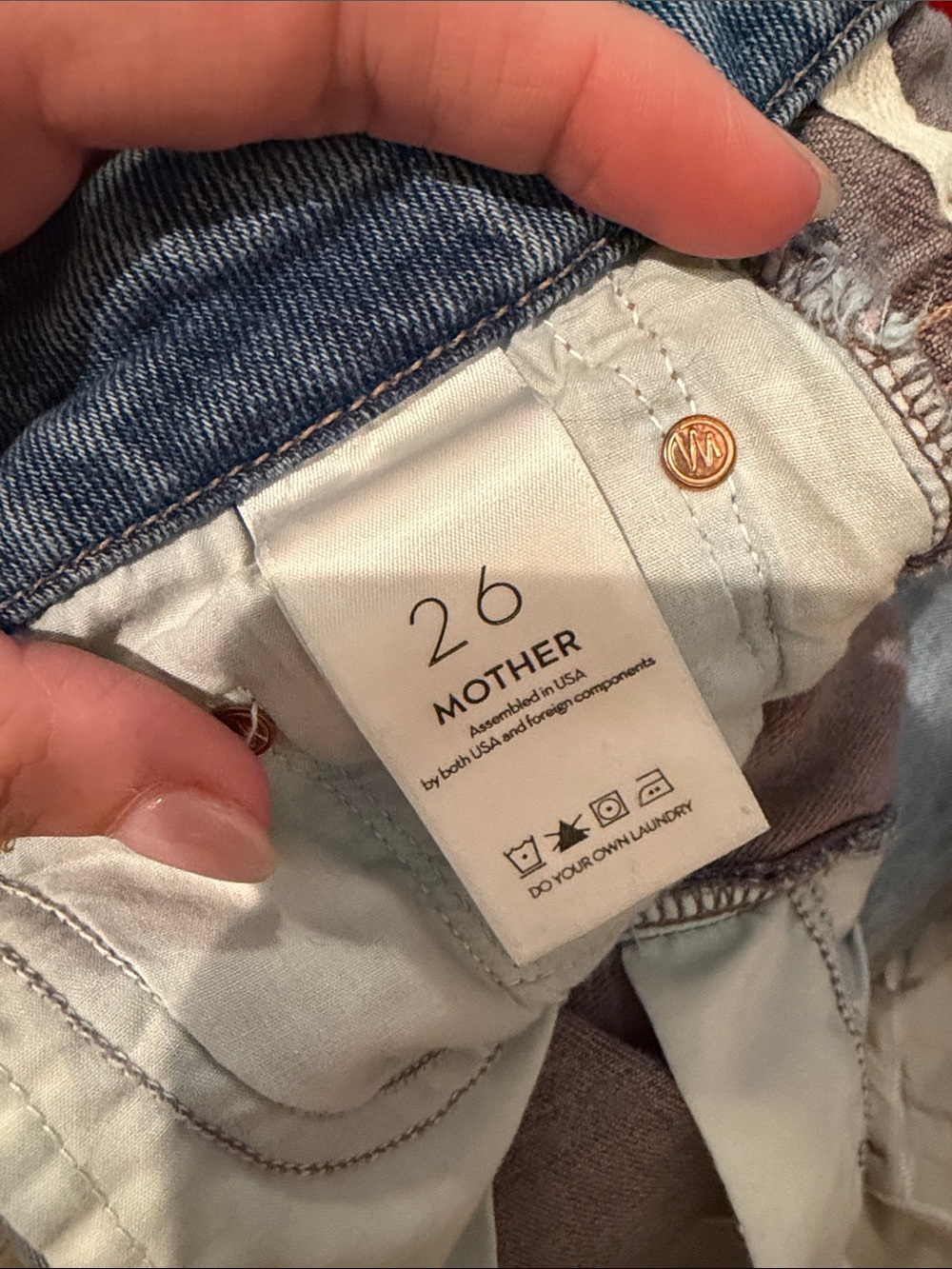 Mother high waisted looker ankle fray size 26 in the wash pretty please - Picture 4 of 7